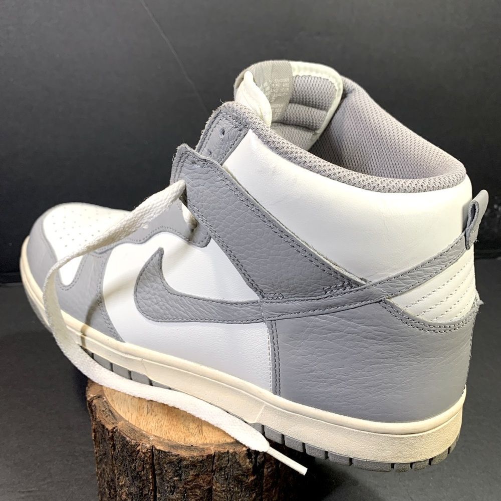 Nike Dunk Mens High Sail Pack Retro Grey Vintage White Shoe Size 10.5